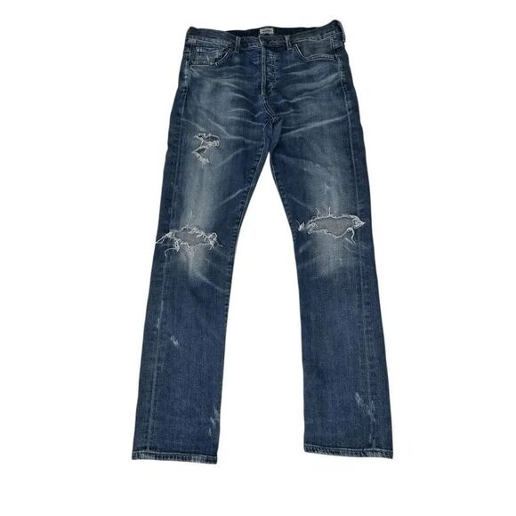 Citizens Of Humanity Denim - Citizens of Humanity Premium Vintage Corey Slouchy Slim Distressed Jean Size 26